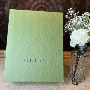 2 Gucci Green Embossed Box